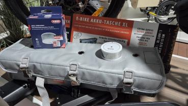 NEUE verbesserte VERSION VLITEX E-Bike Akku-Tasche (Größe XL) | Hochwertig | Getestet | Sicher Laden, lagern, transportieren | Explosionshemmend | Aufprallschutz | Spez. Gewebe kurzfristig feuerfest bis 1000 °C